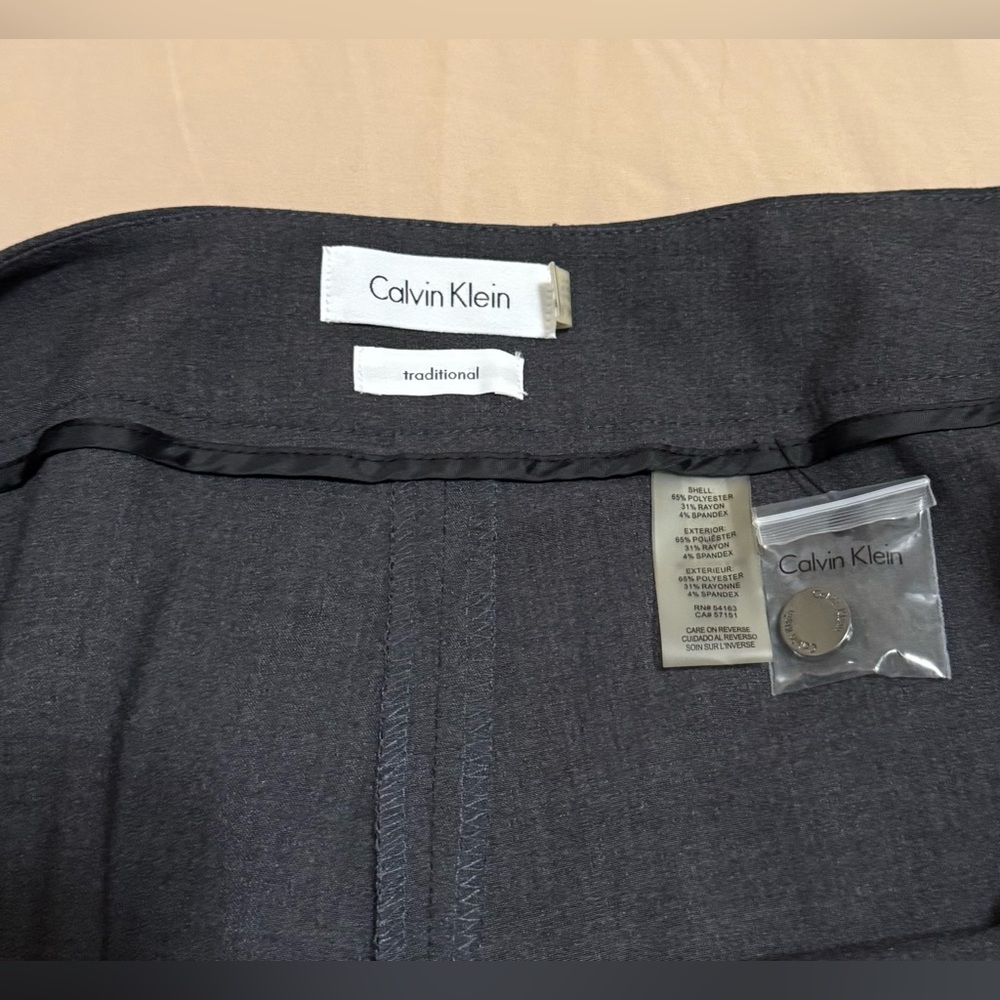 Calvin Klein Charcoal Dress Pants - Picture 5 of 7